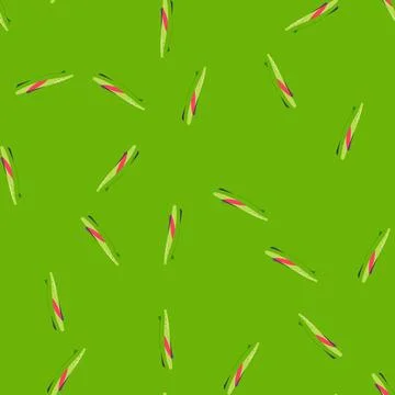Seamless pattern ocean kayak cartoon vector イラスト素材