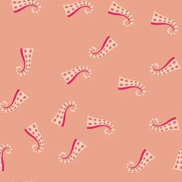 Seamless pattern ocean octopus tentacle cartoon vector 스톡 일러스트