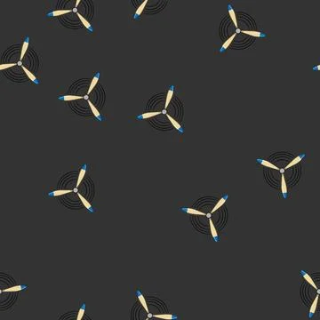 Seamless pattern ocean propeller cartoon vector イラスト素材