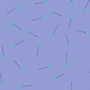 Seamless pattern ocean trident magic cartoon vector イラスト素材