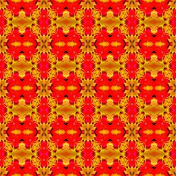 Seamless pattern ocher red Stock Illustration