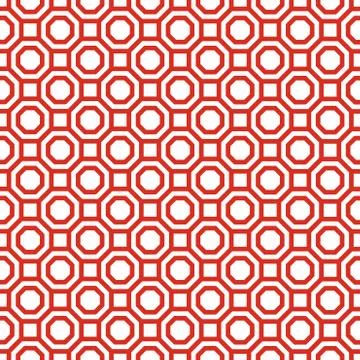 Seamless pattern of the octagon vector Stock Illustration