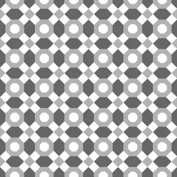 Seamless pattern of the octagon vector Stock Illustration