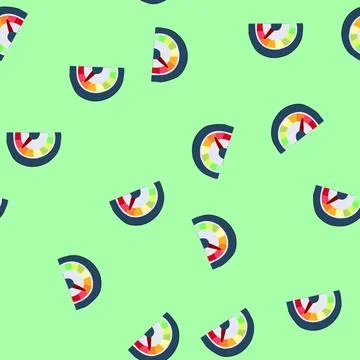 Seamless pattern odometer speedometer cartoon vector Stock Illustration