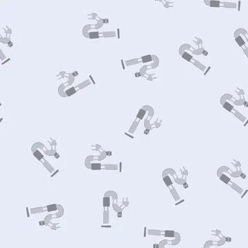 Seamless pattern odor waste drain trap cartoon vector Stock Illustration