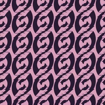 Seamless pattern ofabstract seed design repeating purple and pink Stock Illustration