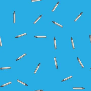 Seamless pattern office 3d pen cartoon vector 库存插图