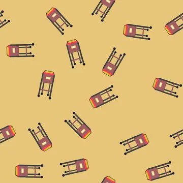 Seamless pattern office file cabinet cartoon vector Stock-Illustration