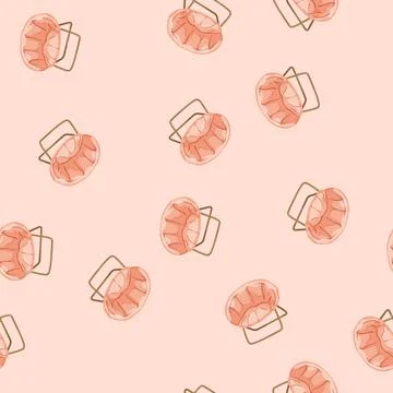 Seamless pattern office folding chair cartoon vector 스톡 일러스트