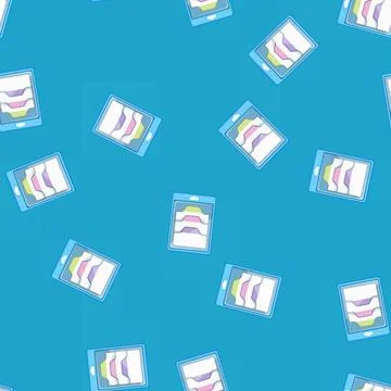 Seamless pattern office note sticker cartoon vector sign Stockillustratie