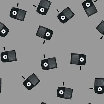 Seamless pattern office pencil sharpen cartoon vector Stock Illustration