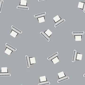 Seamless pattern office scanner document cartoon vector 스톡 일러스트