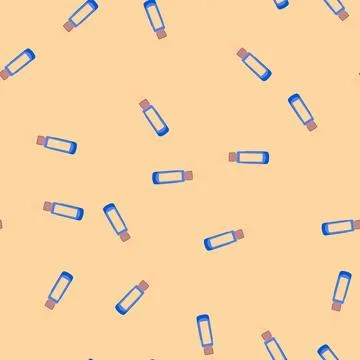 Seamless pattern oil aroma sticks cartoon vector 库存插图