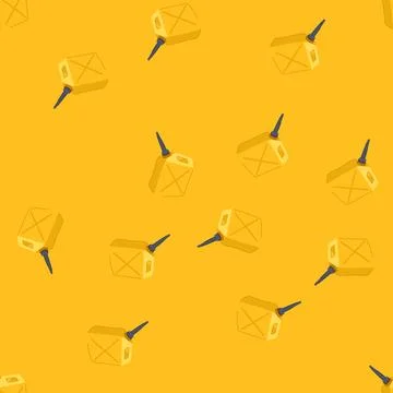 Seamless pattern oil fuel can cartoon vector Stock Illustration