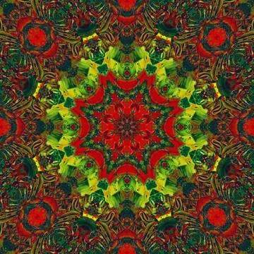 Seamless pattern, oil painting Stock Illustration