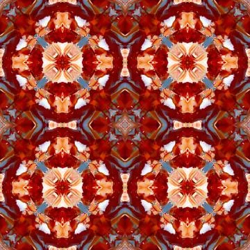 Seamless pattern, oil painting Stock Illustration