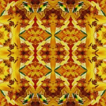 Seamless pattern, oil painting Stock Illustration