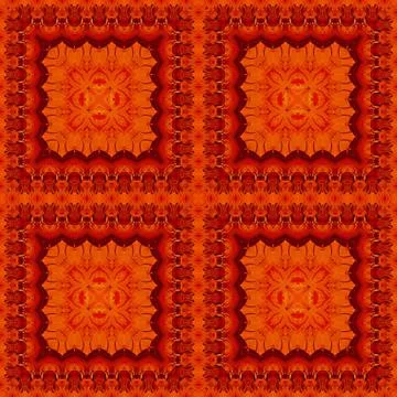 Seamless pattern, oil painting Stock Illustration