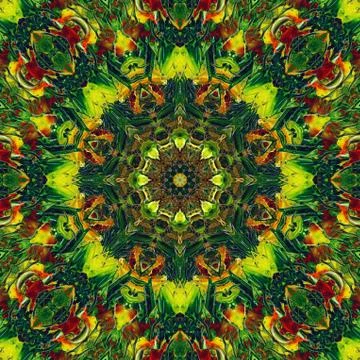 Seamless pattern, oil painting Stock Illustration