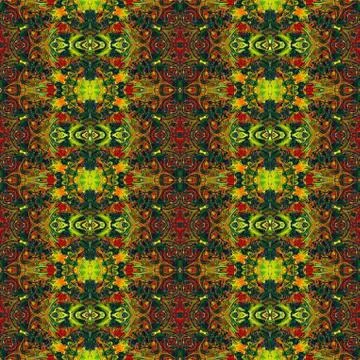 Seamless pattern, oil painting Stock Illustration