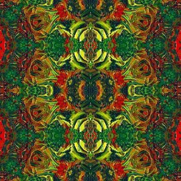 Seamless pattern, oil painting Illustrazione stock