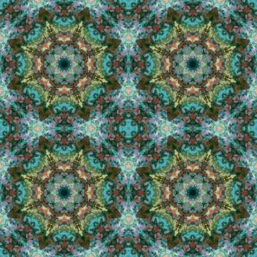 Seamless pattern, oil painting Stock Illustration