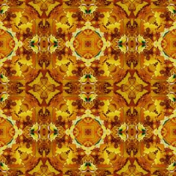 Seamless pattern, oil painting Stock Illustration