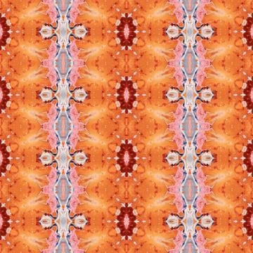 Seamless pattern, oil painting Stock Illustration