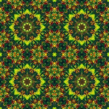 Seamless pattern, oil painting Stock Illustration