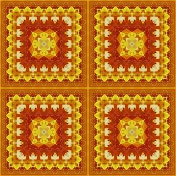 Seamless pattern, oil painting Stock Illustration