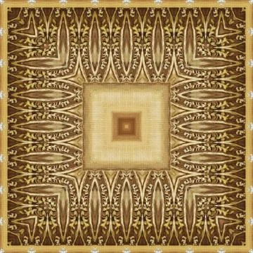 Seamless pattern, oil painting Stock Illustration