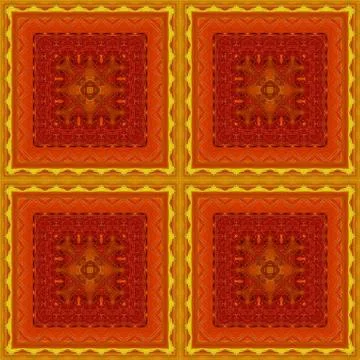 Seamless pattern, oil painting Stock Illustration