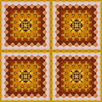 Seamless pattern, oil painting Stock Illustration