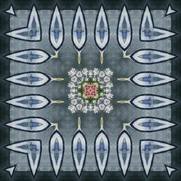 Seamless pattern oil painting Stock Illustration