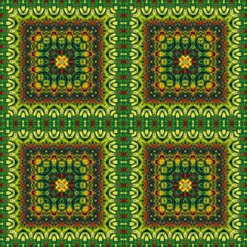 Seamless pattern, oil painting Stock Illustration