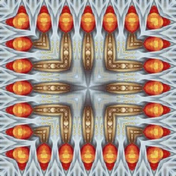 Seamless Pattern Oil Painting Illustrazione stock