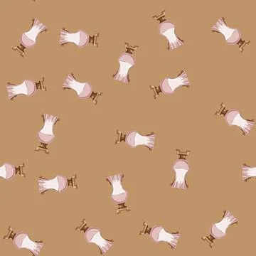 Seamless pattern old antique vase cartoon vector Stock Illustration