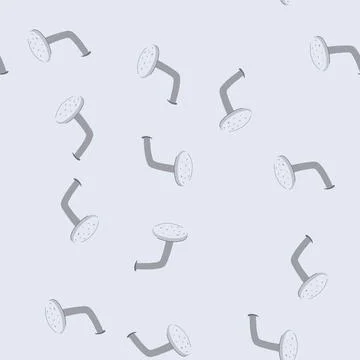 Seamless pattern old bent nail cartoon vector Illustrazione stock