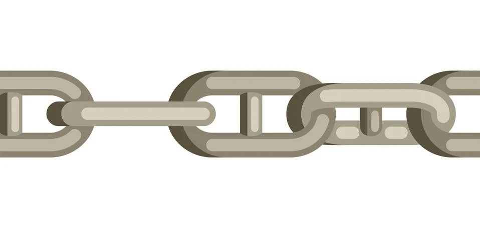 Seamless pattern with old chain. Stock Illustration