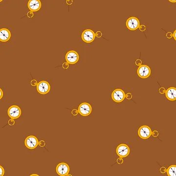 Seamless pattern old compass cartoon vector イラスト素材