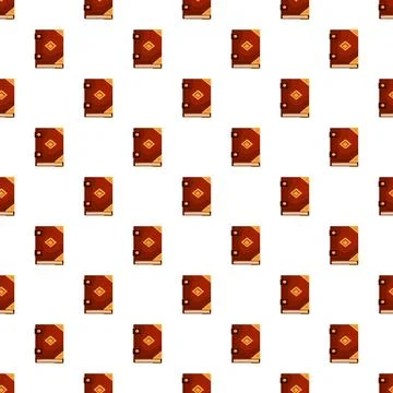 Seamless pattern of old magic books repeating background 스톡 일러스트