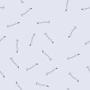 Seamless pattern old microphone stand cartoon vector イラスト素材