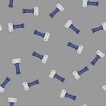 Seamless pattern old paint scraper cartoon vector イラスト素材