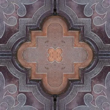 Seamless pattern with old road or wall tile Stock Photos