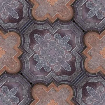 Seamless pattern with old road or wall tile Stock Photos
