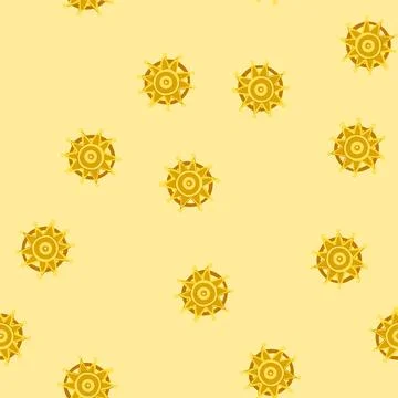 Seamless pattern old sheriff badge cartoon vector Illustrazione stock