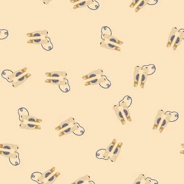 Seamless pattern old telephone retro cartoon vector 库存插图