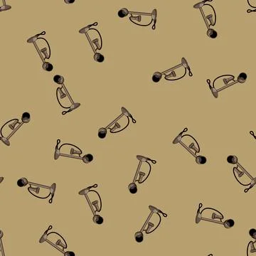 Seamless pattern old telephone retro cartoon vector 库存插图