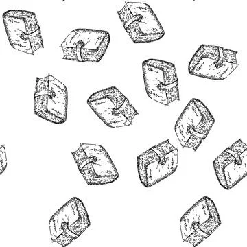 Seamless pattern old vintage book sketch hand drawn 스톡 일러스트