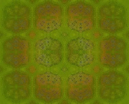 Seamless pattern olive green gold Illustrazione stock